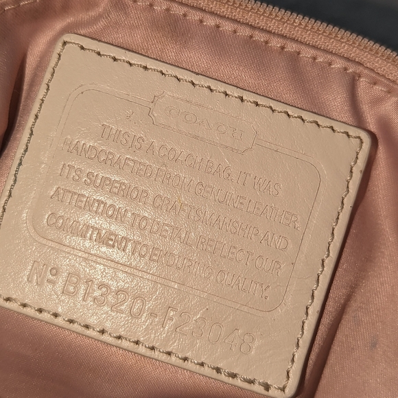 Coach Kristin woven leather satchel crossbody bag. F 23048 - Picture 9 of 13